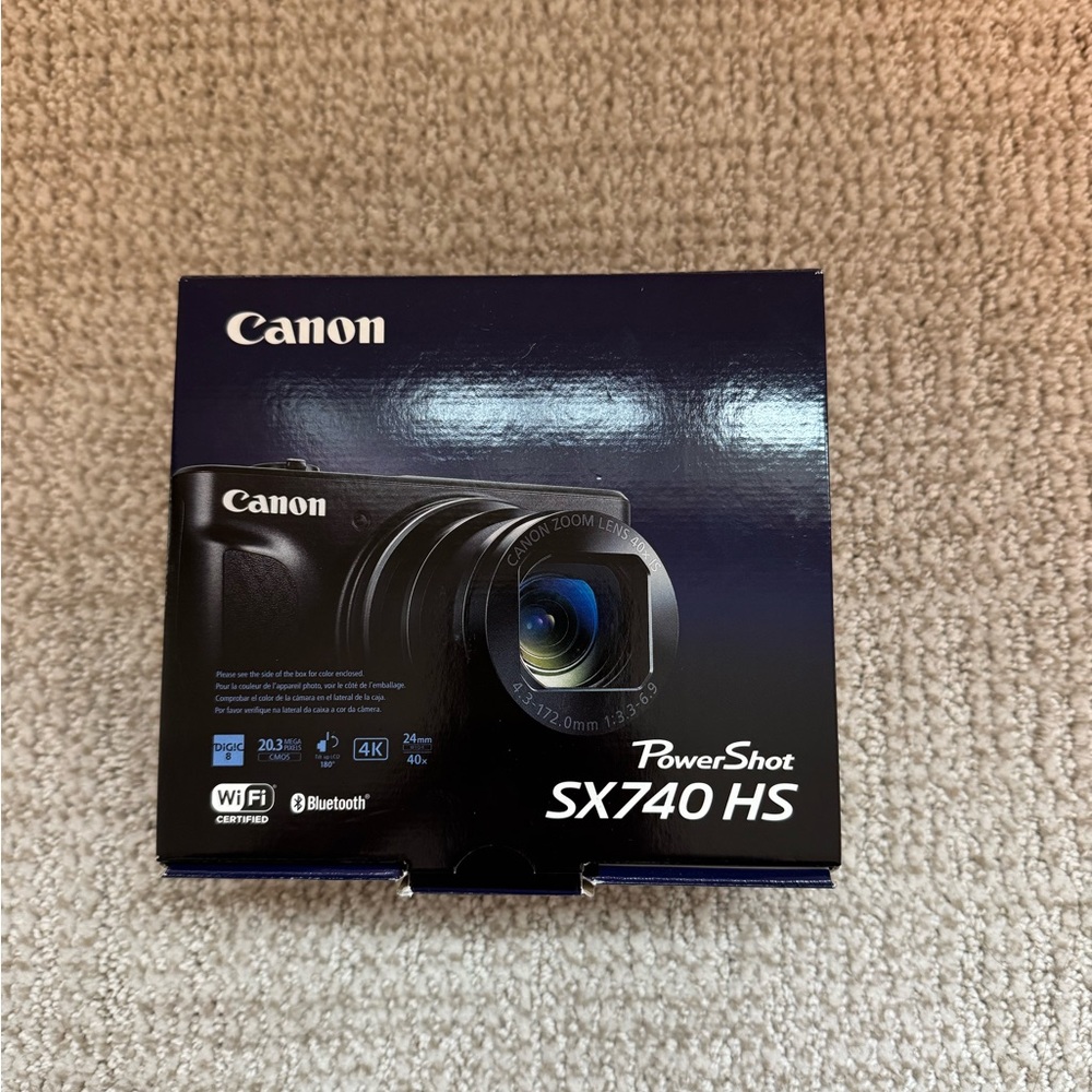 Canon - PowerShot SX740 HS 20.3-Megapixel Digital Camera - Black